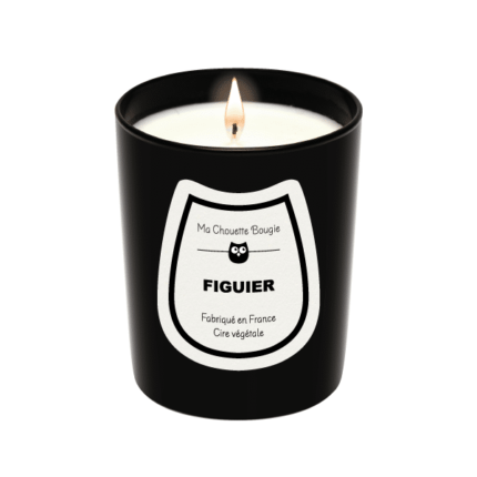 Bougie parfumee figuier 190g noir