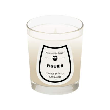 Bougie parfumee figuier 190g transparent