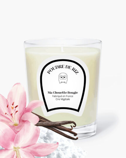 bougie parfumee poudre de riz