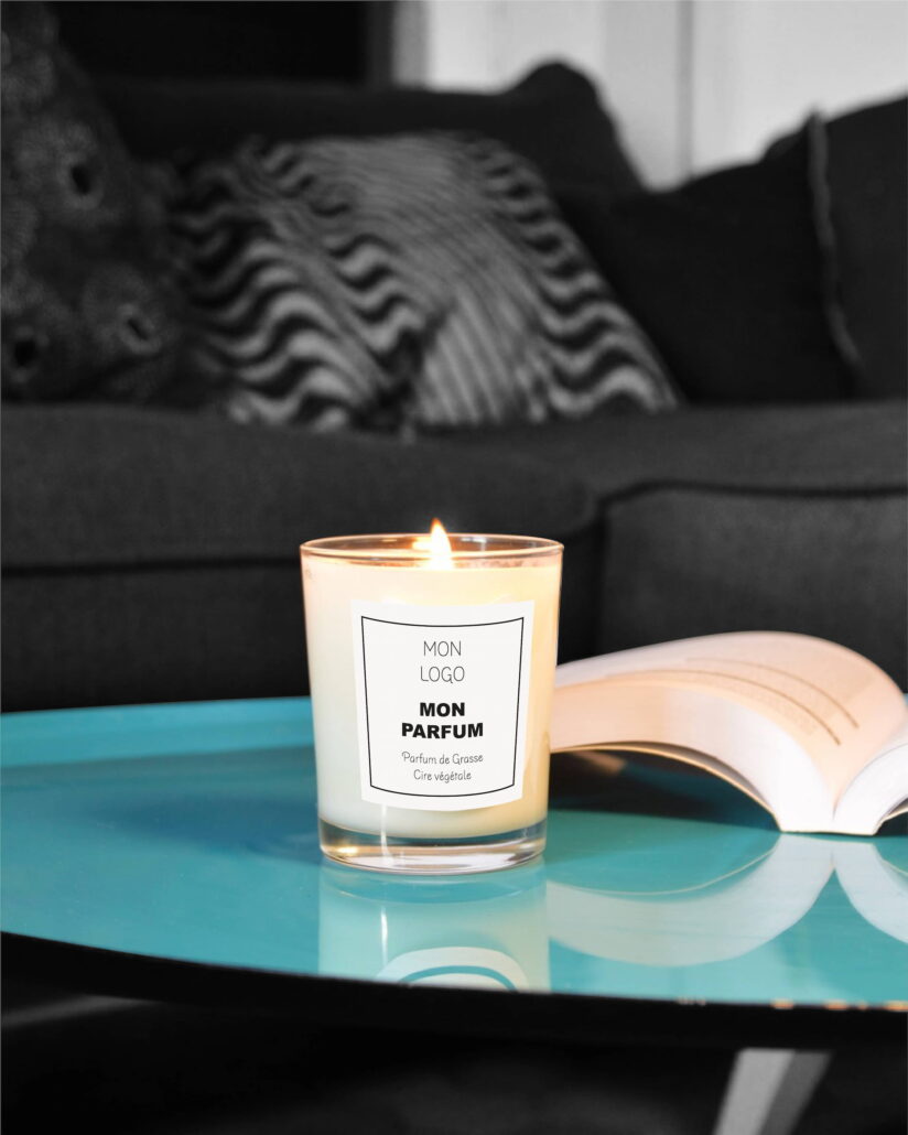 Bougie parfumée personnalisable sous votre marque